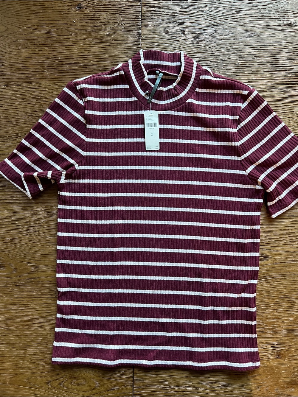 Ribbed Mock Turtleneck